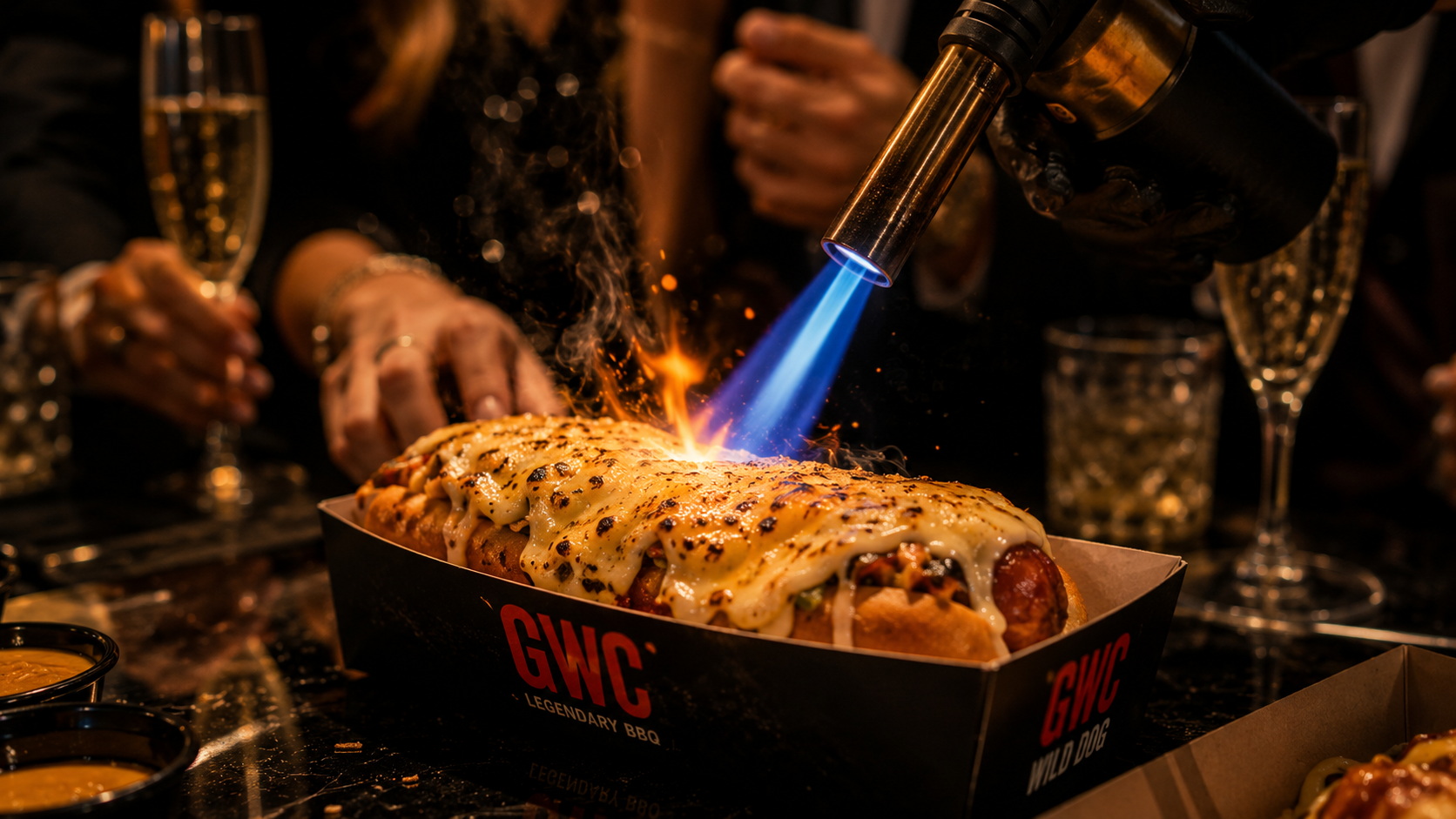 GWC Wild Dog live cheese torch birthday party catering Chandigarh event exclusive